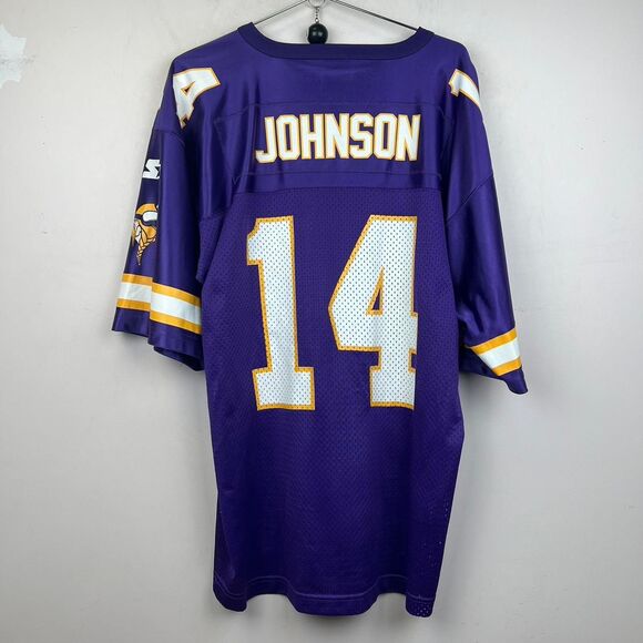 Vintage Minnesota Vikings Johnson #14 Starter Football Jersey Size Large - Picture 1 of 6